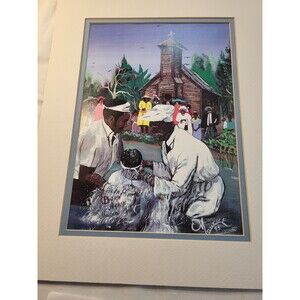 Maurice Cook "Born Again" Matted Art Picture 14 Inch, NEW